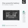 2x Batteri for Panasonic HC-X1000, HC-X1500, HC-MDH3, AG-AC8, HC-X2000 VW-VBD78 CGA-D54S (4400mAh, 7.4V) fra CELLONIC