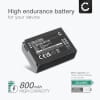 Batteri for Samsung NX300 NX500 NX300M NX1000 NX2000 NX1100 NX200 NX210 NX310 BP1130 BP1030 800mAh fra CELLONIC