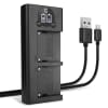 Dubbelladdare + USB Kabel