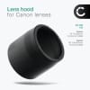 ET-74B Kamera Solblender for Canon EF 70-300mm f/4-5.6 IS II USM, RF 100-400mm F5.6-8 IS USM – Plast Bajonett Solblender fra CELLONIC