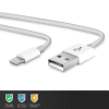Câble Lightning 8 Pin de 1m pour lecteur MP3 Apple iPod Touch 7 / nano 7 Gen. - A1446 / Touch 5 Gen. - A1421 / A1509 (Lightning Dock) transfert de données et charge blanc