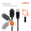 USB Kabel compatibel met Samsung SGH-T100, SGH-D500, SGH-D600, SGH-E700, SGH-A800 - 1m Oplaadkabel smartphone