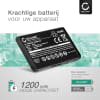 Batterij compatibel met Doro 2414 / 2415 / 2424 - DBR-800A, DBR-800D 1200mAh vervangende accu reservebatterij extra energie