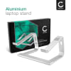 CELLONIC Universalställ för bärbara datorer - Justerbart Aluminium Lättvikt Ergonomisk Kylning Dator Höj- och sänkbart Laptopbord - Passar alla typer av bärbara datorer och laptops