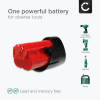 Batteri for Milwaukee M12 BDD, M12 BPD, M12 CH, M12 CPD, M12 BPS, M12 CCS44, M12 BDDX 2000mAh fra CELLONIC
