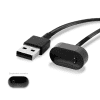 svart USB-kabel / datakabel för FitBit Ace 2 / Inspire / Inspire HR smartwatch och fitnessarmband - PVC laddsladd - 1A
