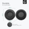 subtel Replacement Ear Pads for 65x65x30mm Headphone Covers Soft Foam Earpads Over Ear Headphone Cushions / Earphone Cups