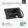 Batteri til Sony PlayStation 3 Controller, PS3 Dualshock (CECHZC2A,CECHZC2E,CECHZC2H,CECHZC2J,CECHZC2U) - LIP1359 (570mAh) Reservebatteri