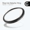 CELLONIC 58mm to 62mm Step Up Ring – Lens Filter & Hood Stepping Up Adapter Ring Mount Adapter for Canon, Nikon, Sony, Fuji, Olympus Camera Lenses