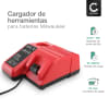 CELLONIC® Cargador Milwaukee 12V 14.4V 18V - Cargador rápido 3A de baterías de ion de litio, Repuesto para cargadores M12-18C, 48-59-1812, 48-59-1810