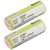 2x Batterie pour Braun 1509, 3020, 5414, 5424, 5515, 6520, 6550, 7570, 8595, 8995 (Ø17mm) - 233.8008860 (2500mAh) Batterie de remplacement