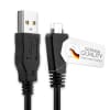 Datakabel for Sony Cyber-shot DSC-H70, DSC-HX100, -HX7, -HX9, DSC-T110, -T99, DSC-TX10, -TX100V, -TX20, -TX5, -TX55, -TX66, DSC-W350, -W360, -W380, -W390, -W515PS, -W560, -W570, -W580, DSC-WX10, -WX30, -WX5, -WX7, -WX9 - 1m, VMC-MD3 USB USB kabel, svart