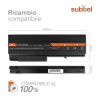 Batteria subtel® HSTNN-DB05 per notebook HP Compaq 6510b / 6515b / 6710s / 6715s / 6910p / nc6100 / nc6105 / nc6110 / nc6115 / nc6120 Affidabile ricambio da 6600mAh Sostituzione ottimale per computer portatile laptop HP