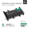 Batteria subtel® C21N1515 per notebook ASUS K756U / R753UX / X756UX Affidabile ricambio da 5000mAh Sostituzione ottimale per computer portatile laptop ASUS