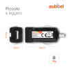 Caricabatterie USB auto (12V / 24V) per Panasonic Lumix DMC-TZ101, -TZ41, -TZ40, DMC-SZ10, DMC-LX15, DMC-LF1 5V / 1A, 1000mA USB Charger