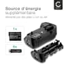 MB-D15 Battery Grip for Nikon D7100, D7200 - Camera Vertical Grip for EN-EL15 Batteries - Multifunction Portrait Handle & Battery Holder