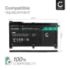 Batteri for HP Pavilion X360, Stream 14, ON03XL, BIO3XL, BI03XL 3400mAh 11.55V fra CELLONIC