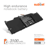 Battery for HP Stream 11-D, Stream 13-C, ME03XL, 787089-541, 787521-005, HSTNN-UB6M 11.4V 3100mAh from subtel