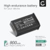 Batteri for - BP-DC13 (900mAh) reservebatteri