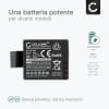 2x Batteria per fotocamera EnVivo 4K Action Cam Affidabile ricambio da 900mAh, marca CELLONIC®