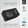 Batteria NP-66 per fotocamera Sony CCD-TR705E -TR805E -V5000 -V800E -F555E -V5000E -V90E etc. Affidabile ricambio da 4200mAh, marca subtel®