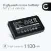 2x Batteri for Ikusi IK2, PUPITRE IK2, Ikusi T70/2, Konecranes Mini Joystick Radio RMJ 1100mAh 3.7V fra CELLONIC