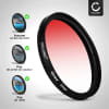 Graduated color filter Red for Zeiss Biogon T - Ø 46mm Gradient Filter