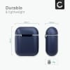 subtel Case Cover for Apple AirPods AirPods 2 Cases - Protective Plastic Soft Shell Charging Case Skin Portable & Shockproof Slim Anti-Slip - Blue