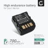 Batteri for JVC GR-D240 -D239 -D245 -D270 -D325 -DF540 -DF565 -DF570 GZ-MG505 -MG20 -MG21 700mAh 7.4V fra CELLONIC