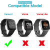 svart USB-kabel / datakabel för FitBit Versa 2 / Versa 2 SE smartwatch och fitnessarmband - PVC laddsladd - 1A