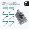 Batteri for Dyson Digital Slim Fluffy Extra, Pro, V10 Slim, V11 Slim, V10 Digital Slim, V10 Digital Slim Fluffy Extra (Dyson SV18) 2500mAh fra CELLONIC - Klikk-inn-batteri
