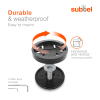 Aero styrefest for Garmin Edge 530, 520 Plus, 800, 820, 830, 1000, 1030 Plus, 1040 Explore, 130 MTB sykkel styrelokk / topplokk / styrelokk for sykkelmonteringsbrakett
