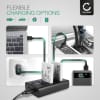 USB dobbel lader (EN-EL5) for Nikon CoolPix P510 P530 P520 P500 P300 P100 P90 P80 P6000 P5100 P5000 S10 5200 + 1m + USB Kabel fra CELLONIC