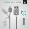 Micro USB Phone Charger Cable for Xiaomi Redmi Note 6, 6 Pro, 5, 4 / 7A, 7, 6A, 6, 5A 1m Fast Charging 2.4A Smartphone Data Cable Nylon Grey