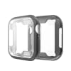 Fodral för Apple Watch SE / 6 / 5 / 4 - 40mm högtalare - skyddar mot sand, damm och mindre stötar vid transport eller användning utomhus - Transparent / svart TPU väska för speakers on the go + fack för sladd