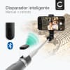 Palo selfie, trípode y monopie 2 en 1 - Trípode plegable de 1 m con disparador Bluetooth para teléfonos móviles, cámara digital y compacta, Smartphone, iPhone, GoPro - Negro