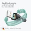 18 Pin Connector Phone Charger Cable for Samsung GT-S5230, GT-B2100, GT-E1200, GT-E1190, GT-E1150, SGH-F480 1m Fast Charging Smartphone Data Cable PVC Black
