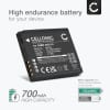 2x Batteri + Lader for Panasonic Lumix DMC-FS62 DMC-FS10 FS6 FS7 FS15 FS30 FS42 FS62 700mAh fra CELLONIC