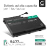 Batteria subtel® AI06XL per notebook HP ZBook 17 G3 Affidabile ricambio da 8400mAh Sostituzione ottimale per computer portatile laptop HP