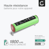 Batterie 180AAH de 1800mAh pour hygiène et beauté 