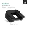 CELLONIC Øyemusling for Canon EOS 1D EOS 1Ds EOS 1Ds Mark II – EC / EC-II Silikon Erstatning, Antirefleks EVF Øyestykke, Søkerdeksel, Beskyttelseshette
