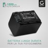 Batteria NP-FV70 NP-FV100 per fotocamera Sony FDR-AX53 FDR-AX33 FDR-AX100E, HDR-CX280 HDR-CX305 HDR-CX425 HDR-CX570 HDR-CX625 HDR-CX730 Affidabile ricambio da 1500mAh, marca CELLONIC®