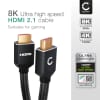 HDMI-kabel 2.1 Ultra High Speed 4K/8K @60hz, 4K @120hz, 48 Gbps eARC QFT QMS DSC hann til hann 24k gullbelagt 1,5 m lang HDMI-ledning for lydplanke, HD-TV, PS4, PS5, Xbox, Switch