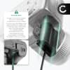 Strømforsyning til Canon EOS RP, EOS 200D EOS 77D, 800D 850D (AC-E6 AC-E6N + DR-E18) – AC-adapter (ACK-E18) (ca. 3m ladekabel – 8V, 2A, 24W) () fra CELLONIC