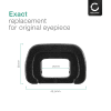 CELLONIC Øyemusling for Pentax K-30 K-5 K-5 II IIs K-50 K-500 K-7 K-70 – EP-FR Silikon Erstatning, Antirefleks EVF Øyestykke, Søkerdeksel, Beskyttelseshette