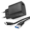 Charger + 1x Datacable 3A, black