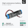 2x Batteri for Croove Voice Amplifier 2600mAh fra CELLONIC