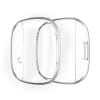 subtel Protective Case & Screen Protector for FitBit Versa 3 / Sense 9H Tempered Glass GPS Smart Watch Cover Smartwatch Bumper Case Frame - Crystal Clear