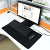 Tappetino per mouse XXL da gaming e grafica - Misure: 60 x 30cm, Sottomano, nero | Mouse pad