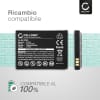 2x AK-F220 Battery for Emporia FLIPbasic Smartphone / Phone Battery Replacement - 1150mAh